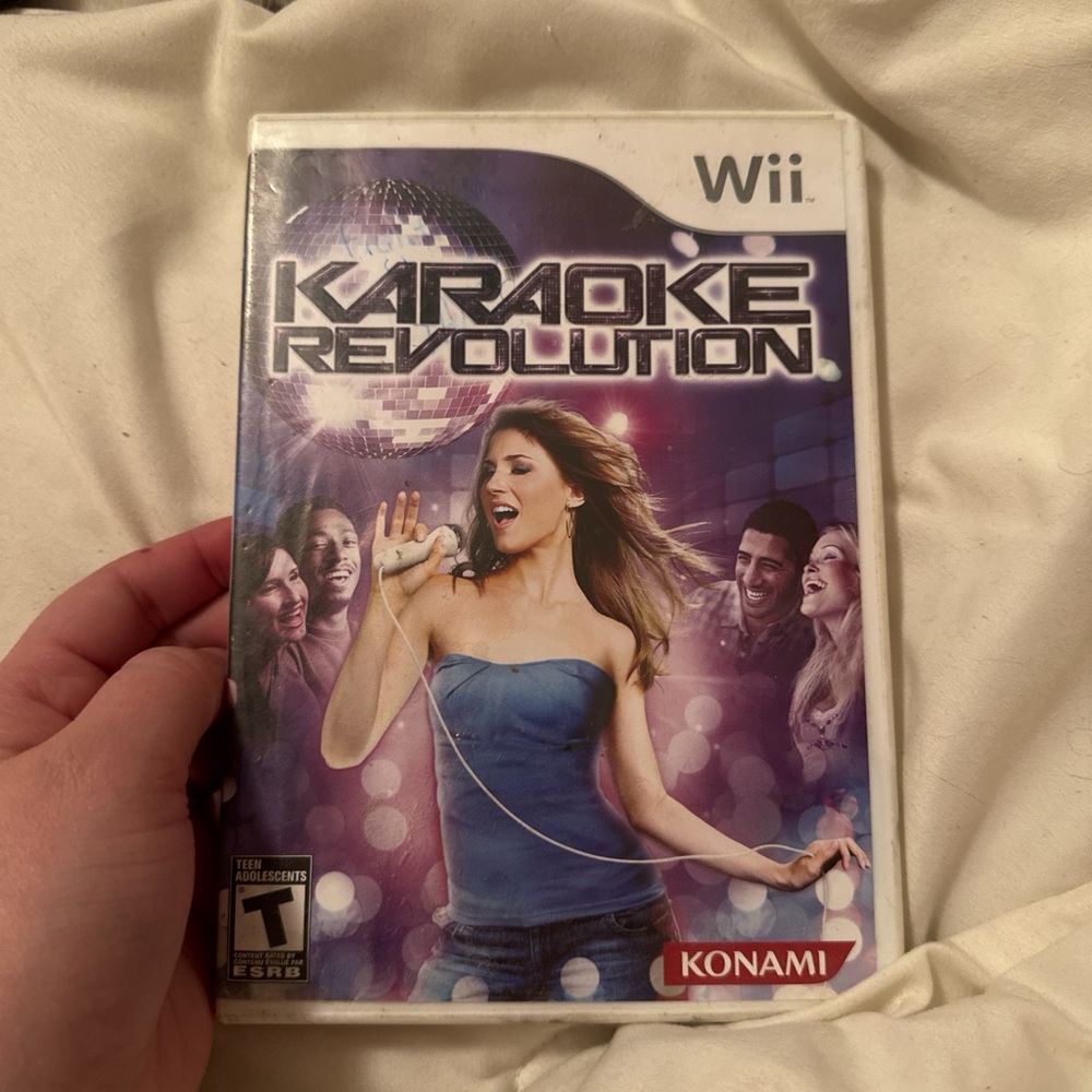 Nintendo Wii Karaoke Revolution - Purple and White